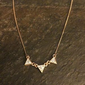Triangle charm necklace